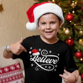 God jul, Jultomten - Santa Hat Black T Shirt