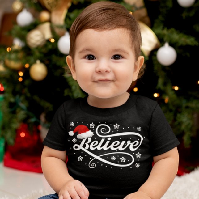 God jul, Jultomten - Santa Hat Black T Shirt (Skapare uppladdad)