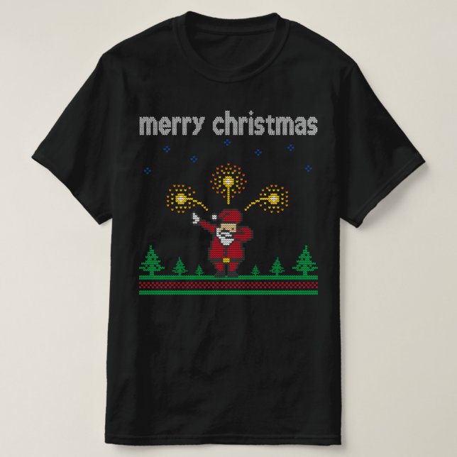 god jul jultomten Uggig julsötare T Shirt (Design framsida)