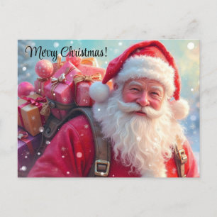 God jul Jultomten Vykort