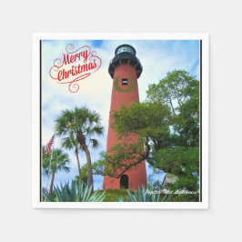 God jul Jupiter Inlet Lighthouse Florida Pappersservett