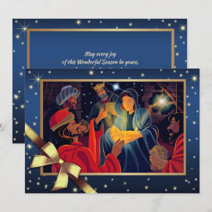 God Jul. Justering av Magi Julkort