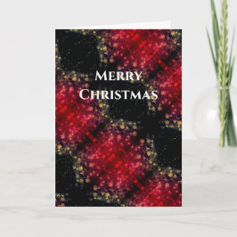 God Jul Juvel-liknande Mörkröda Gyllene Ljus Kort