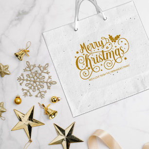 God jul Kalligrafi, dekorerad, stor Stämpel