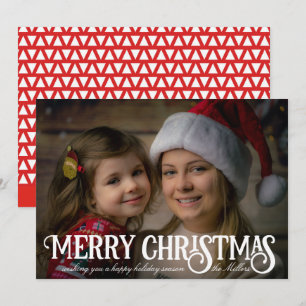 God jul Kalligrafi - julfotkort Inbjudningar