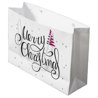 God Jul Kalligrafi Sicksack Träd