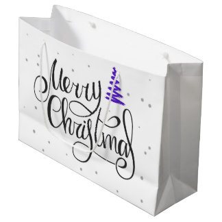God Jul Kalligrafi Sicksack Träd