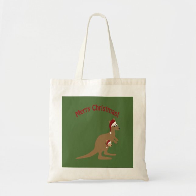 God Jul Känguruer Tygkasse (Framsidan)