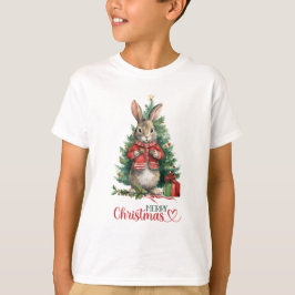 God jul kanin Träd dekorerar T Shirt