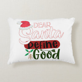 God jul, kära Santa Prydnadskudde