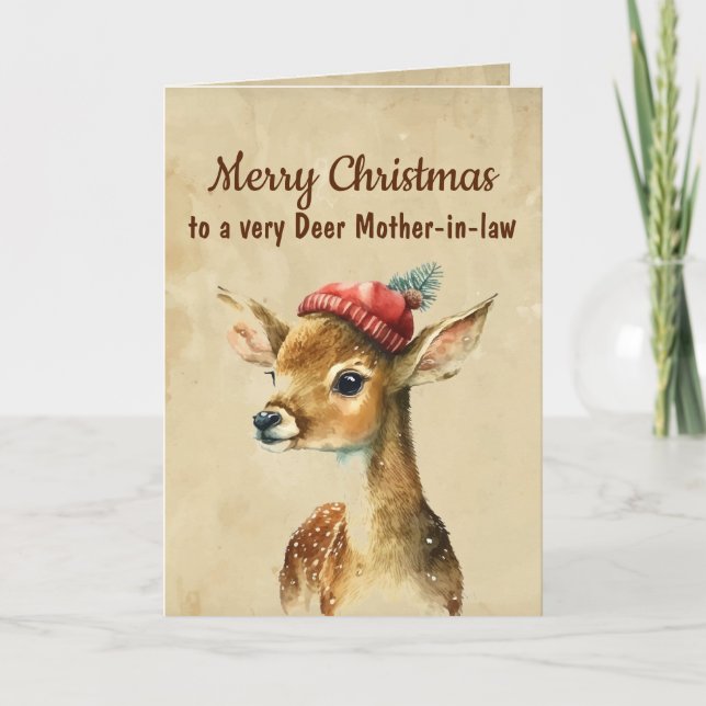 God Jul Kära Svärföräldrar Kort (Framsida)