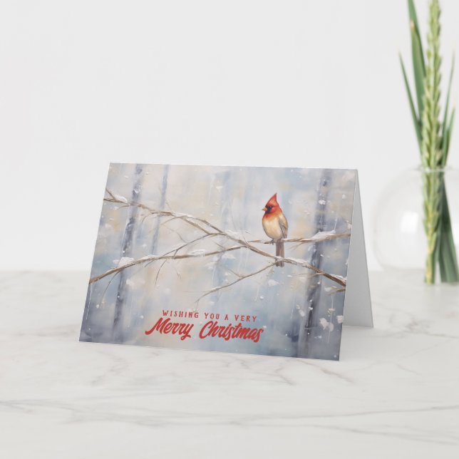 God Jul Kardinal Julkort Kort (Framsida)