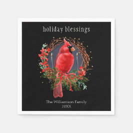 God Jul-kardinal Yule Solstice Boho Helgdag Pappersservett