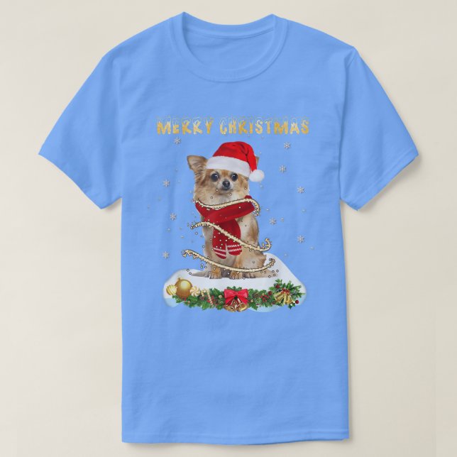 God jul Kärlek Chihuahua, Chihuahua Wearing A T Shirt (Design framsida)