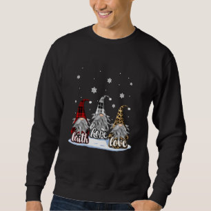God jul, Kärlek Hope Gnome Snö Funny Julafton Cu Lång Ärmad Tröja