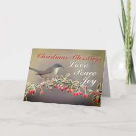 God jul, Kärlek Peace Joy, Luke 2:14 Helgkort
