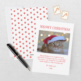 God jul katt fotot julkort