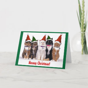 "God jul!" Katt Helgkort