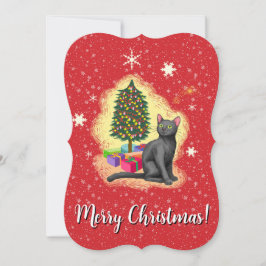 God Jul Katt Kort