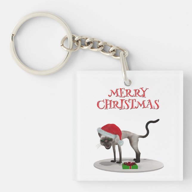 God jul. Katt med tomtehatt (Framsidan)