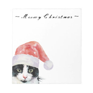 God jul, katt önskemål Meowy jul Anteckningsblock