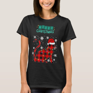 God Jul Katt Randig Grafik För Kattälskare T Shirt
