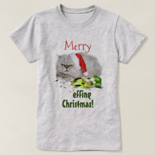 God jul, katt t shirt