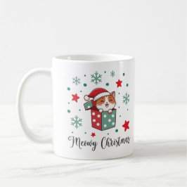 God jul kattälskare present Söt festlig djur Kaffemugg