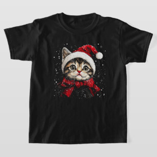 God jul kattälskare Rolig festlig högtid T Shirt