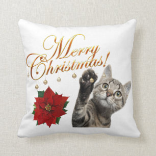 god jul Kattunge Pillow  Kudde