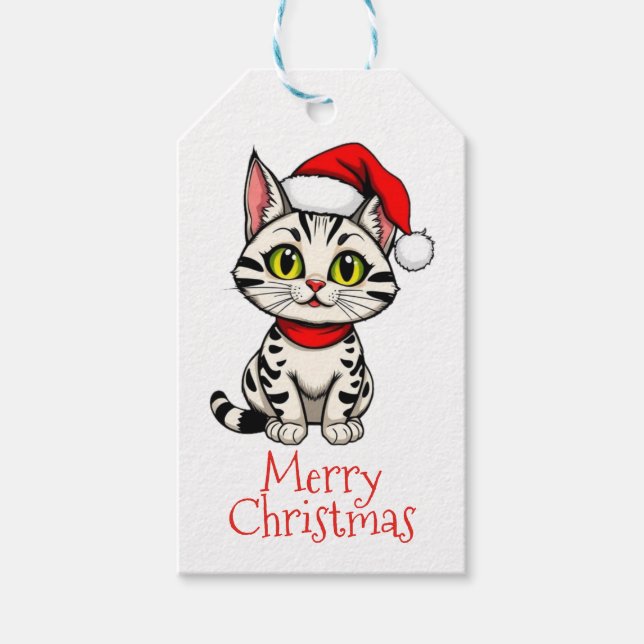 God Jul Kattunge Presentetikett (Framsidan)