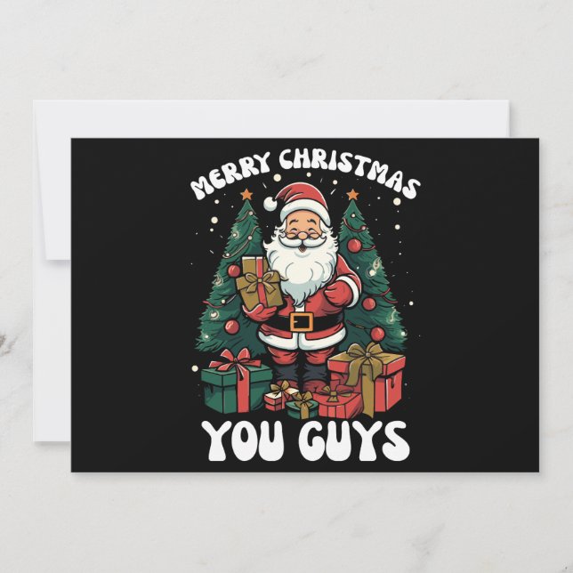 God Jul Killar Tomte Inbjudningar (Framsida)
