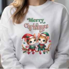 God jul Kitten Elves T Shirt