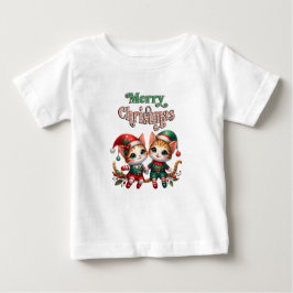 God jul Kitten Elves T Shirt
