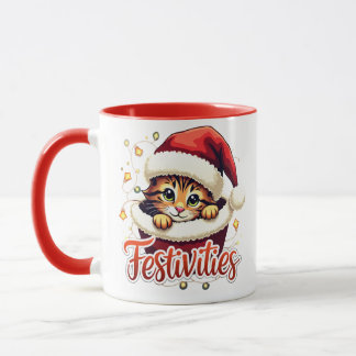 God jul Kitten Mugg