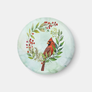 God Jul Klassisk Kardinal Magnet