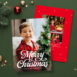 God Jul klassiskt foto Julkort