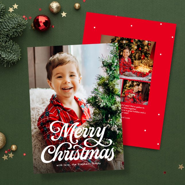 God Jul klassiskt foto Julkort (Skapare uppladdad)