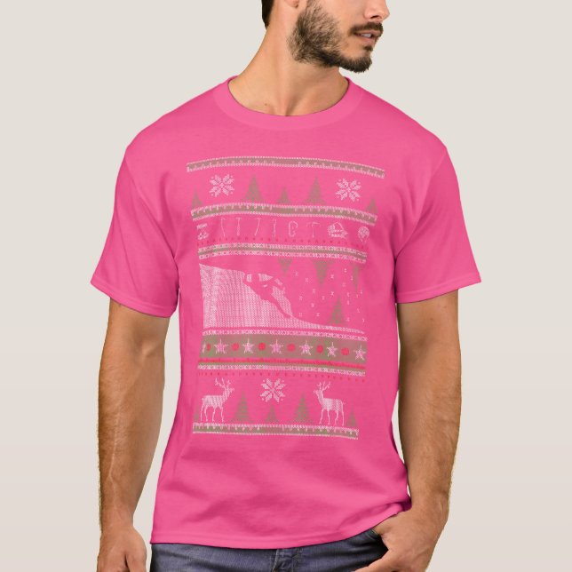 God jul, klättring i Sten på Stil Gift T Shirt (Framsida)