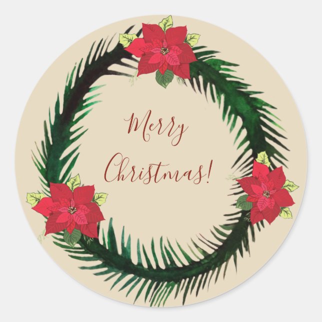 God Jul Klistermärke (Framsida)