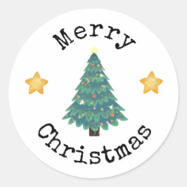God jul-klistermärken runt klistermärke