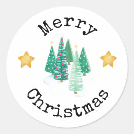 God jul-klistermärken runt klistermärke