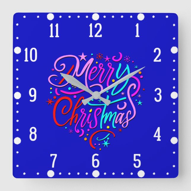 God jul - Klocka för juldesign (Framsida)