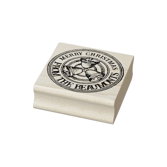 God jul Klockor Personlig Helgdag Gift Stämpel (Stämpel)