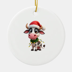 God Jul Ko Santa Jul Belysning Ko Xma Julgransprydnad Keramik