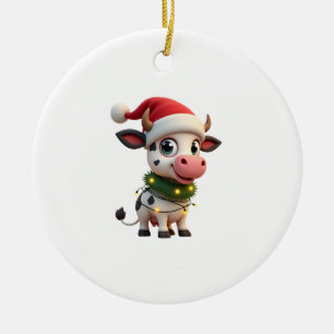 God Jul Ko Santa Jul Belysning Ko Xma Julgransprydnad Keramik