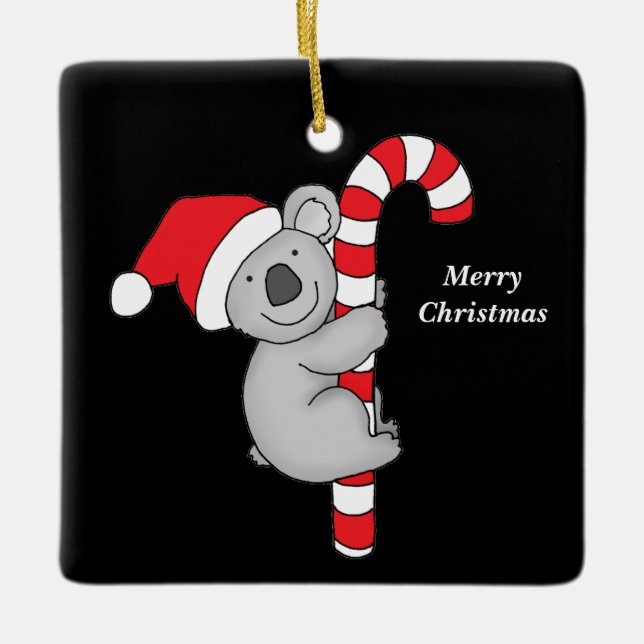 god jul Koala Bear Ceramic Ornament (Framsida)