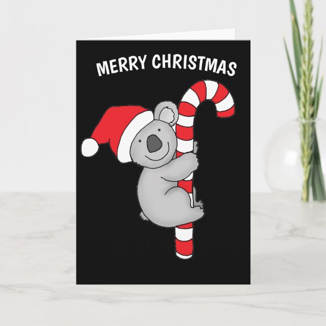 God jul Koala Bear Helgkort (Framsida)