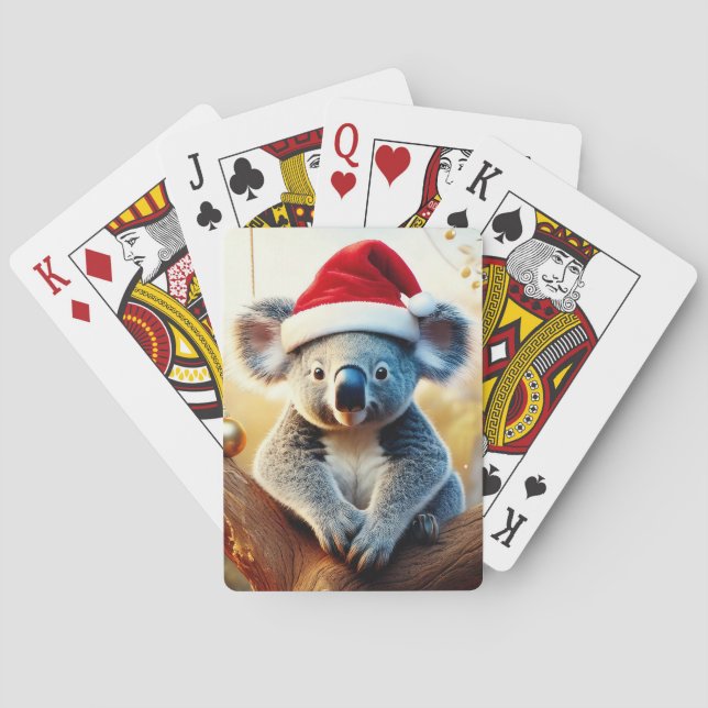 God jul Koala sitta i Gumtree Casinokort (Baksidan)
