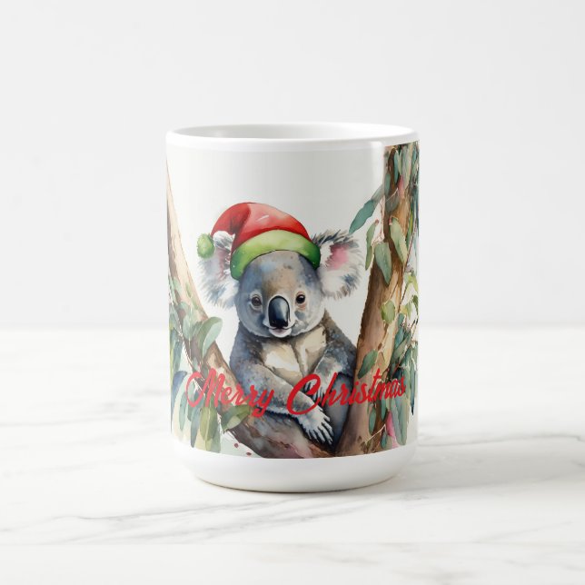 God Jul Koala som sitter i Gumtree Kaffemugg (Center)